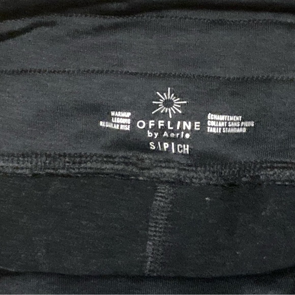 Offline by Aerie Black Jogger Leggings, Fleece-lined, Size S, Small - Picture 11 of 14